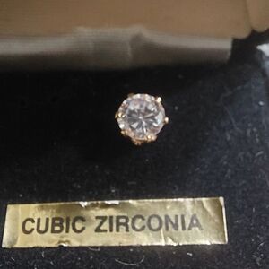 Cubic Zirconia Tie Tack